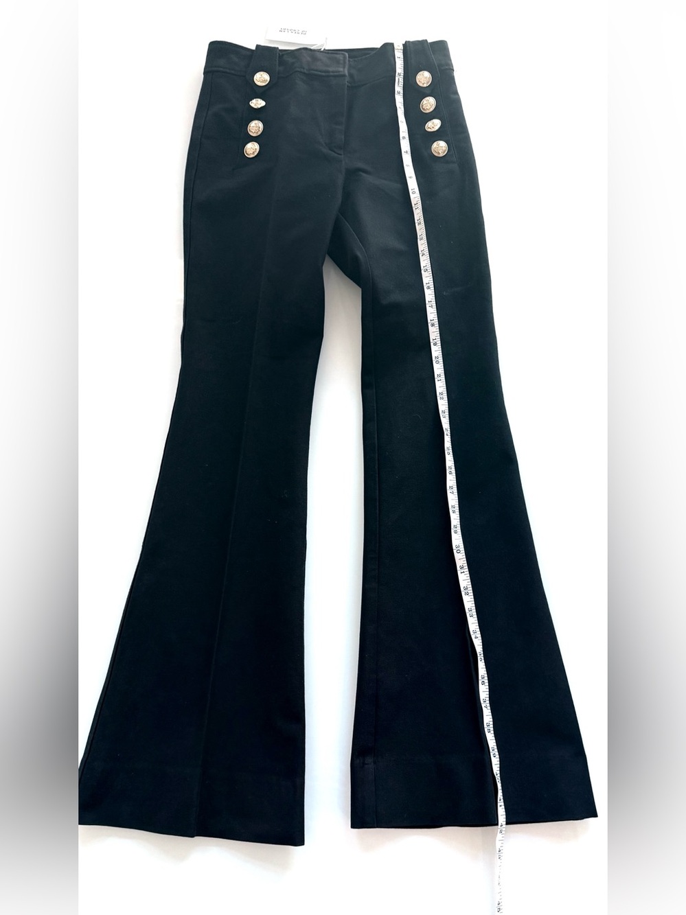Derek Lam 10 Crosby Robertson Flare Trousers Women’s Size 4 Black NWT - Picture 9 of 11